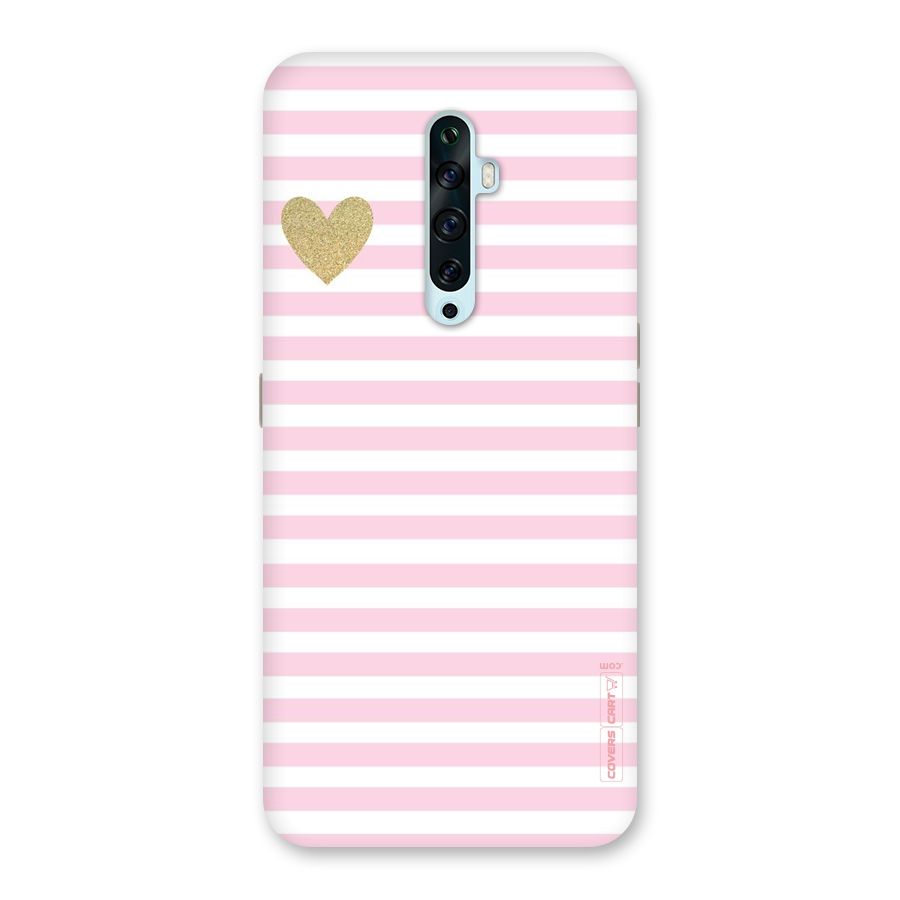 Pink Stripes Back Case for Oppo Reno2 Z