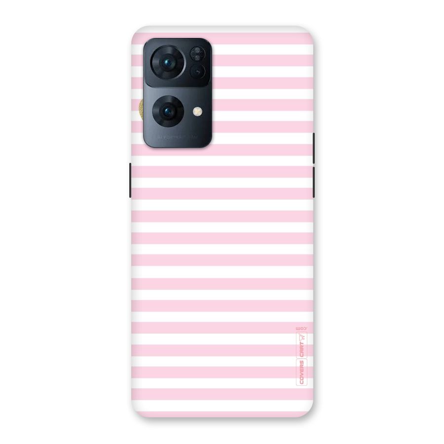 Pink Stripes Back Case for Oppo Reno7 Pro 5G
