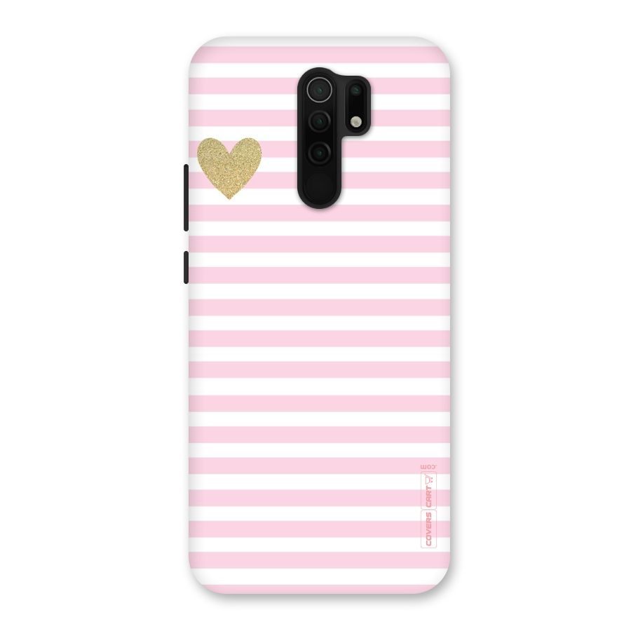 Pink Stripes Back Case for Poco M2