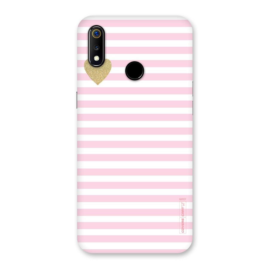 Pink Stripes Back Case for Realme 3