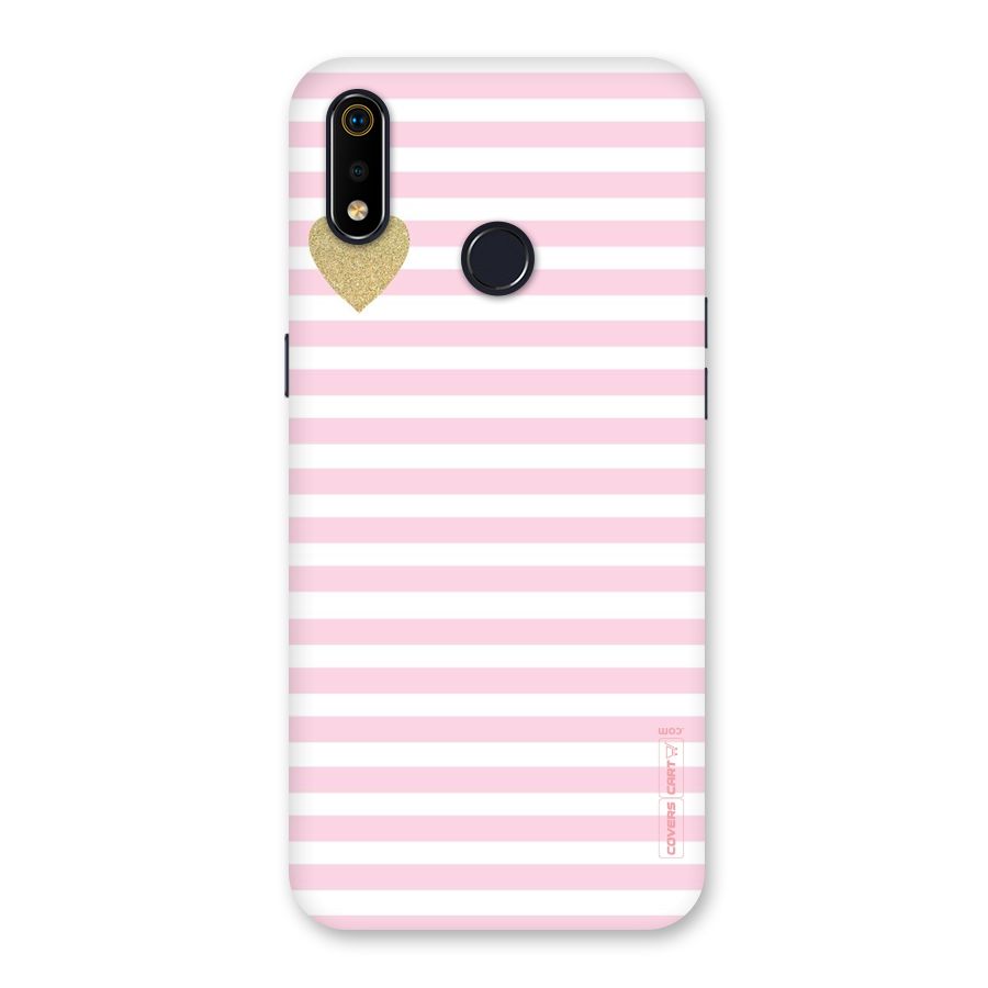 Pink Stripes Back Case for Realme 3i