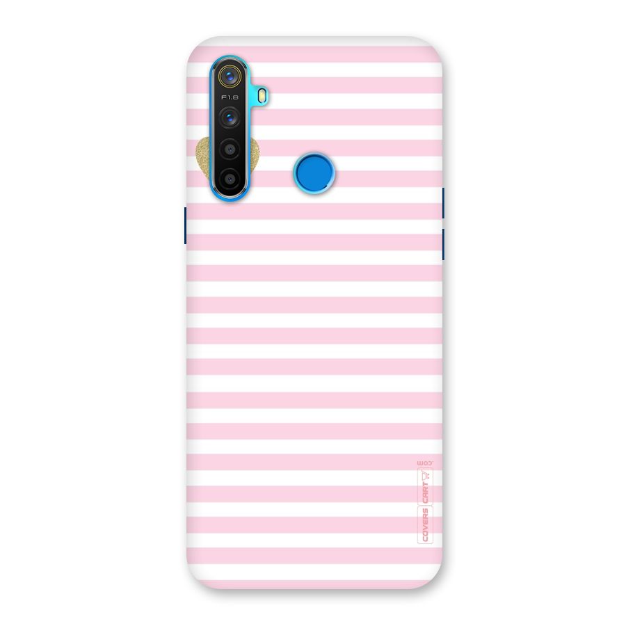 Pink Stripes Back Case for Realme 5