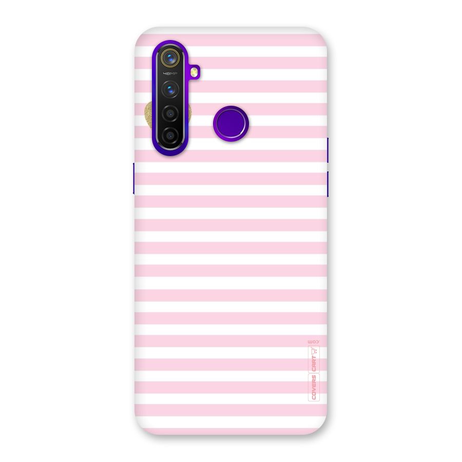 Pink Stripes Back Case for Realme 5 Pro
