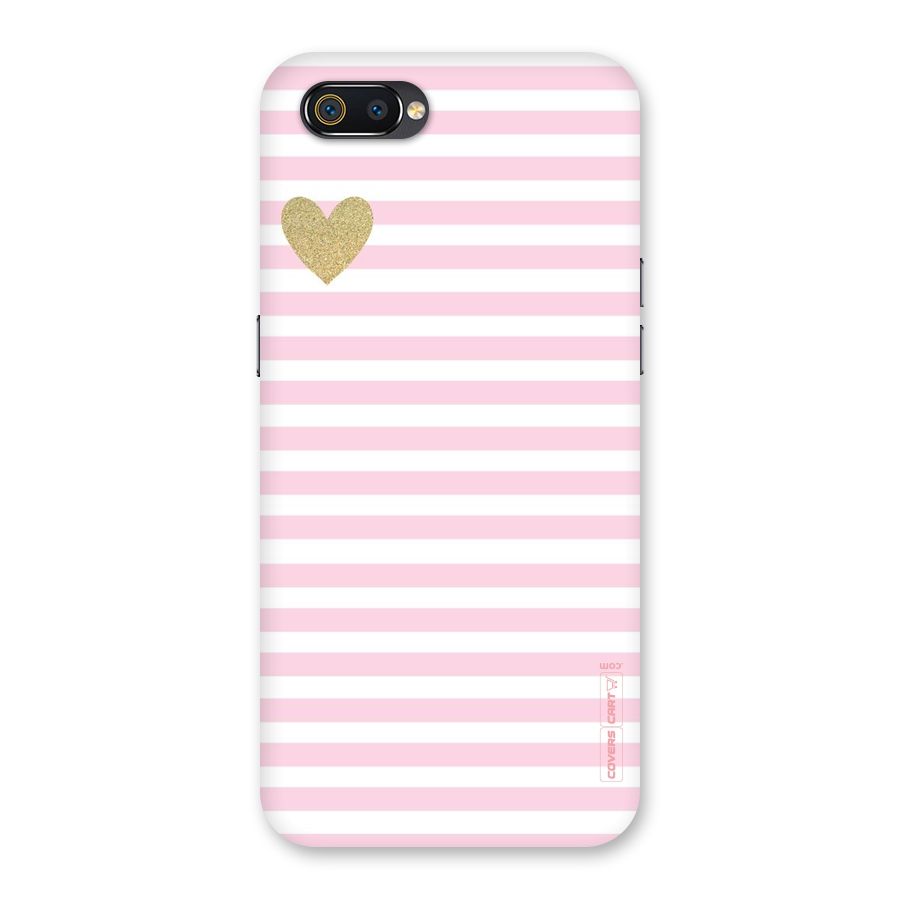 Pink Stripes Back Case for Realme C2