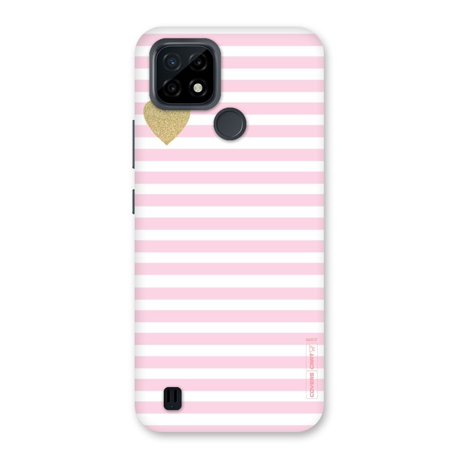 Pink Stripes Back Case for Realme C21