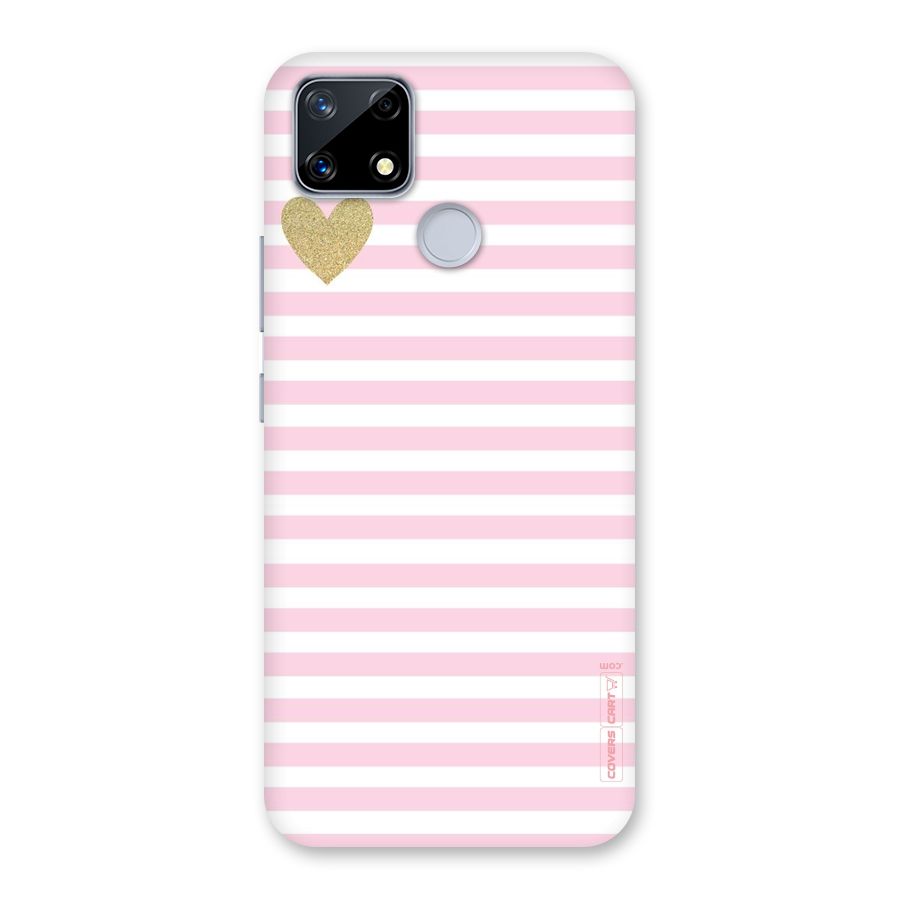Pink Stripes Back Case for Realme Narzo 20