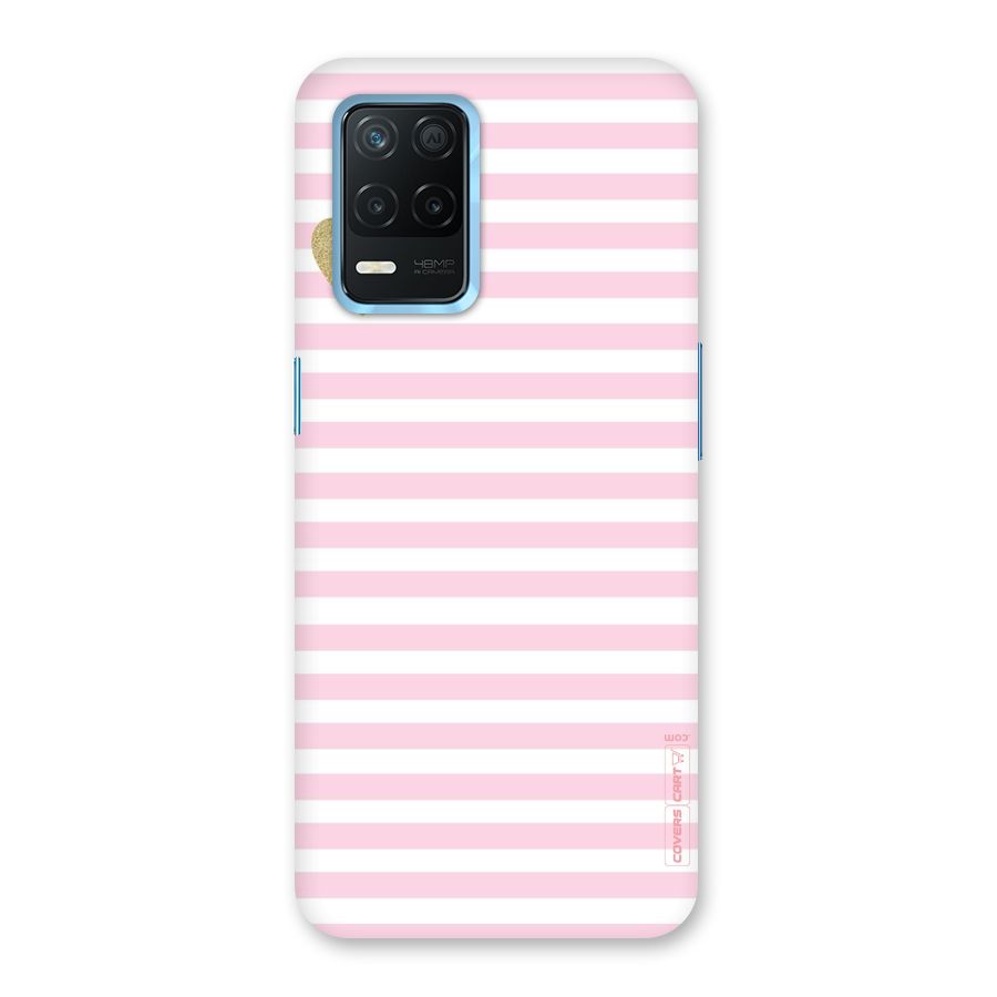 Pink Stripes Back Case for Realme Narzo 30 5G