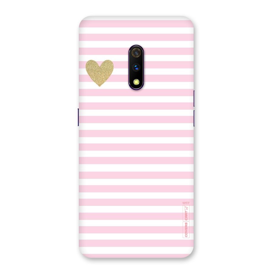 Pink Stripes Back Case for Realme X