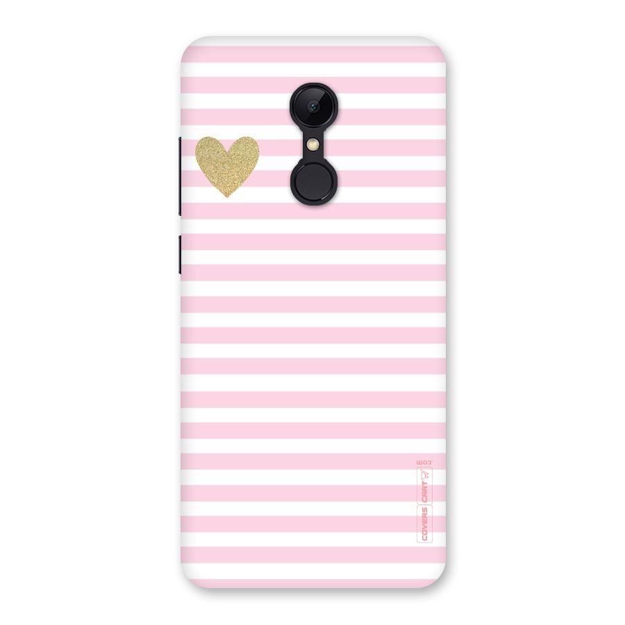 Pink Stripes Back Case for Redmi 5