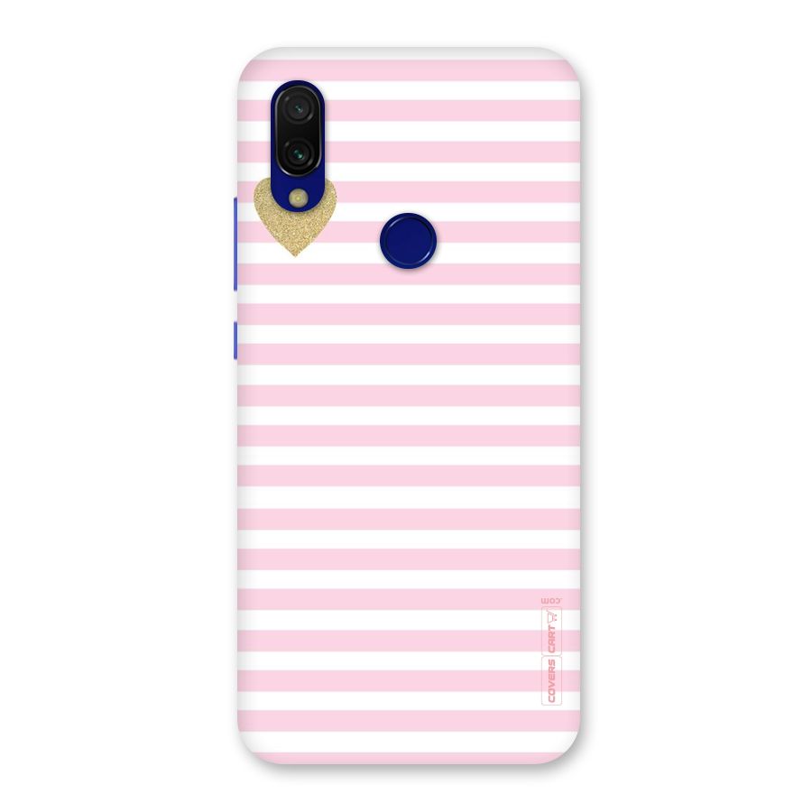 Pink Stripes Back Case for Redmi 7