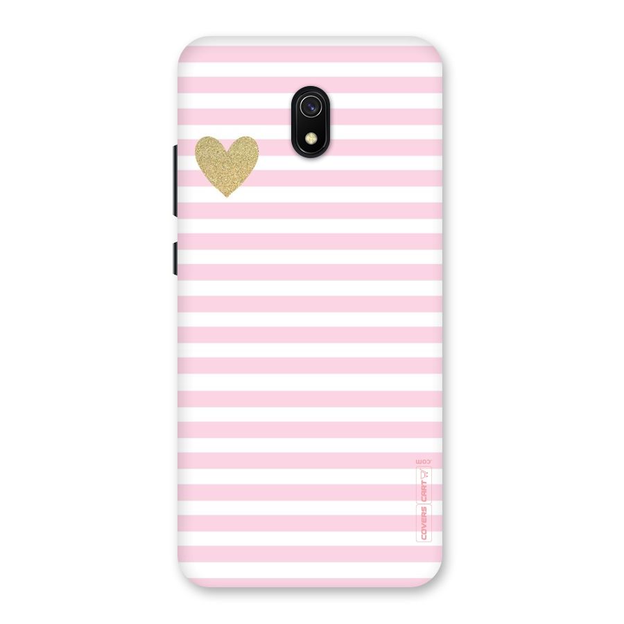 Pink Stripes Back Case for Redmi 8A