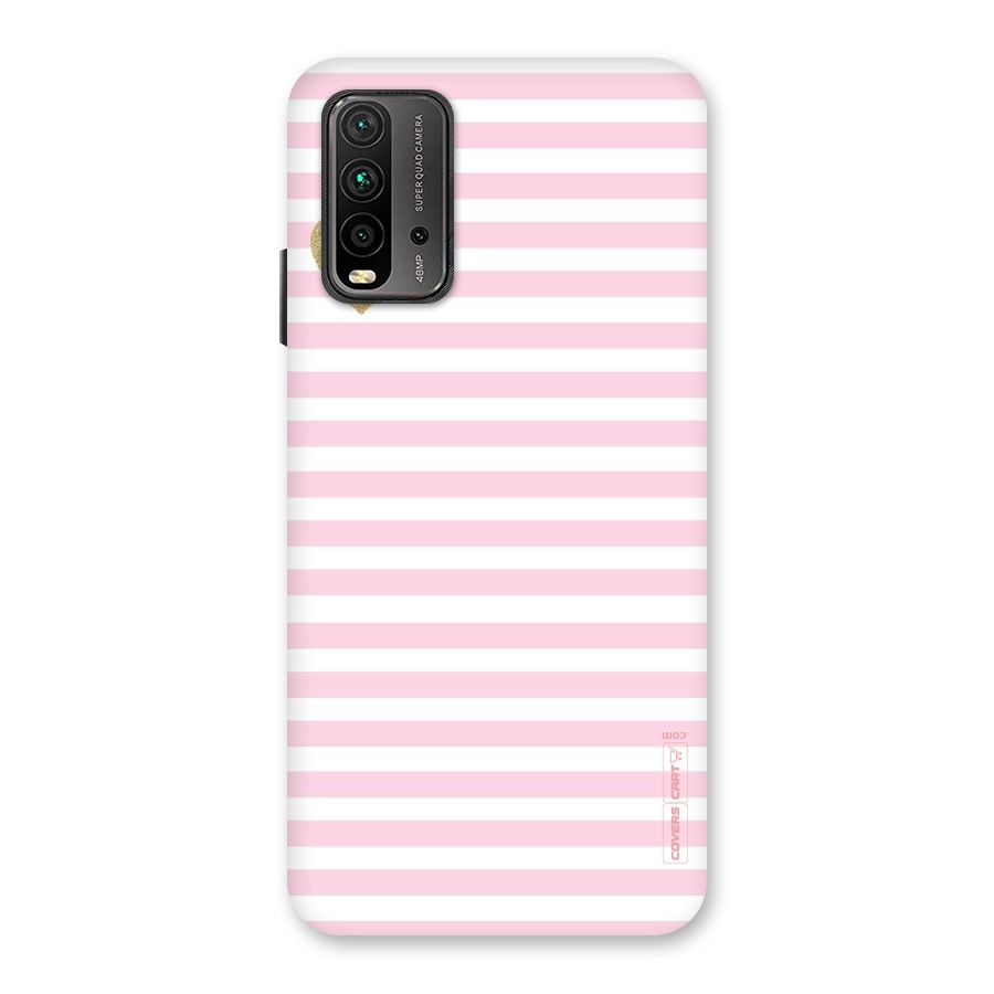 Pink Stripes Back Case for Redmi 9 Power