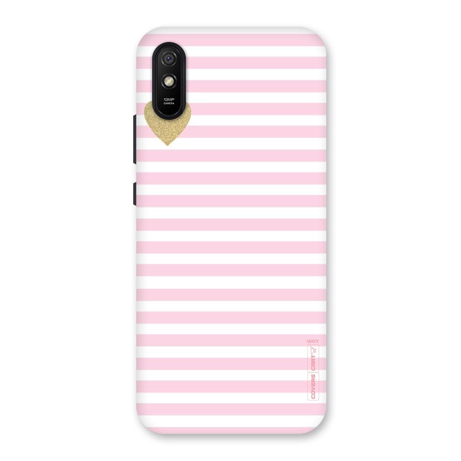 Pink Stripes Back Case for Redmi 9i