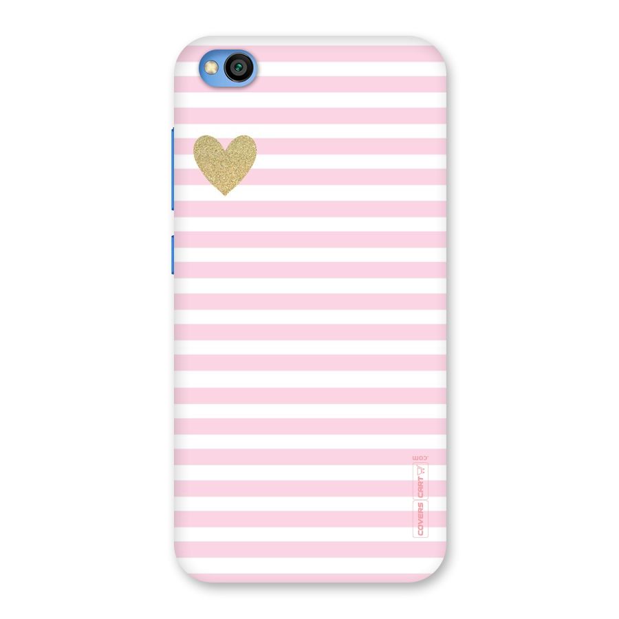 Pink Stripes Back Case for Redmi Go