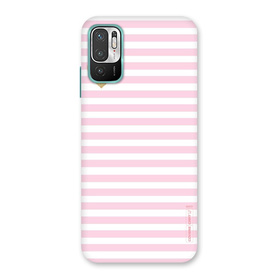 Pink Stripes Back Case for Redmi Note 10T 5G