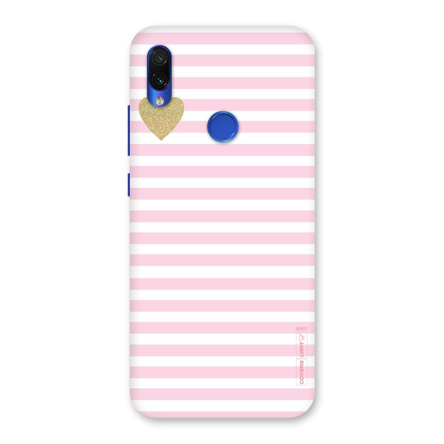 Pink Stripes Back Case for Redmi Note 7S