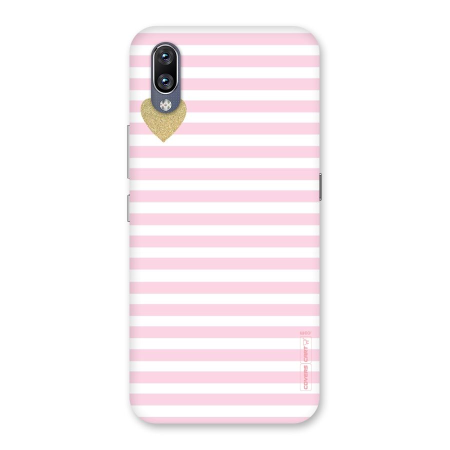 Pink Stripes Back Case for Vivo NEX