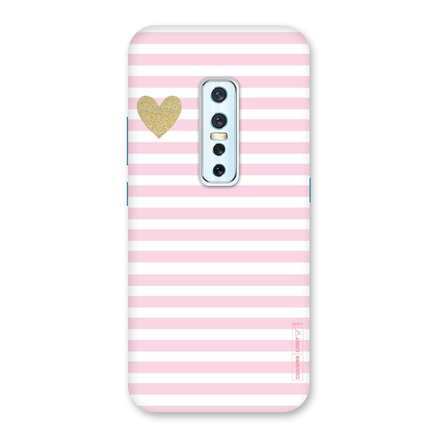 Pink Stripes Back Case for Vivo V17 Pro