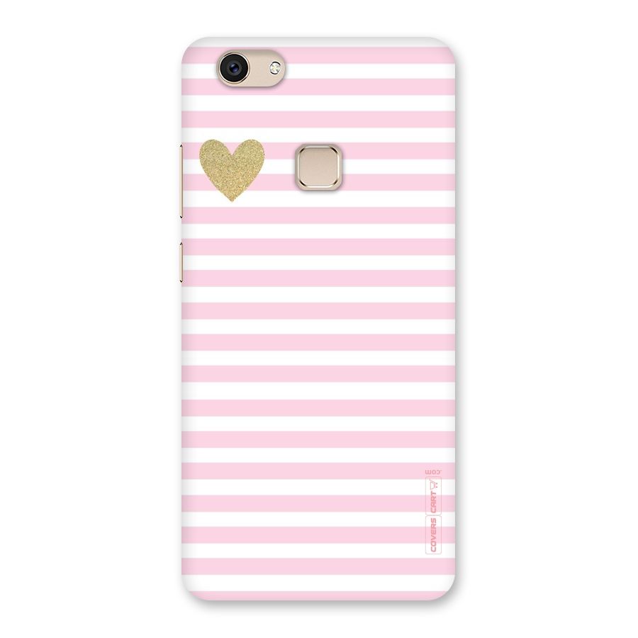 Pink Stripes Back Case for Vivo V7