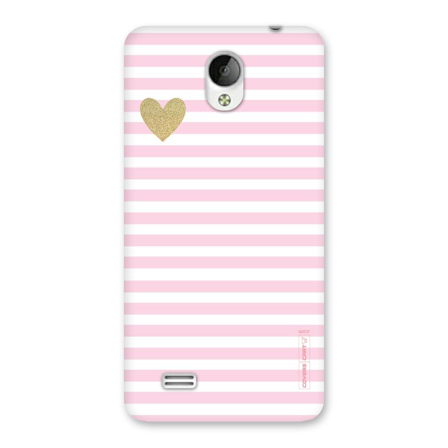 Pink Stripes Back Case for Vivo Y21