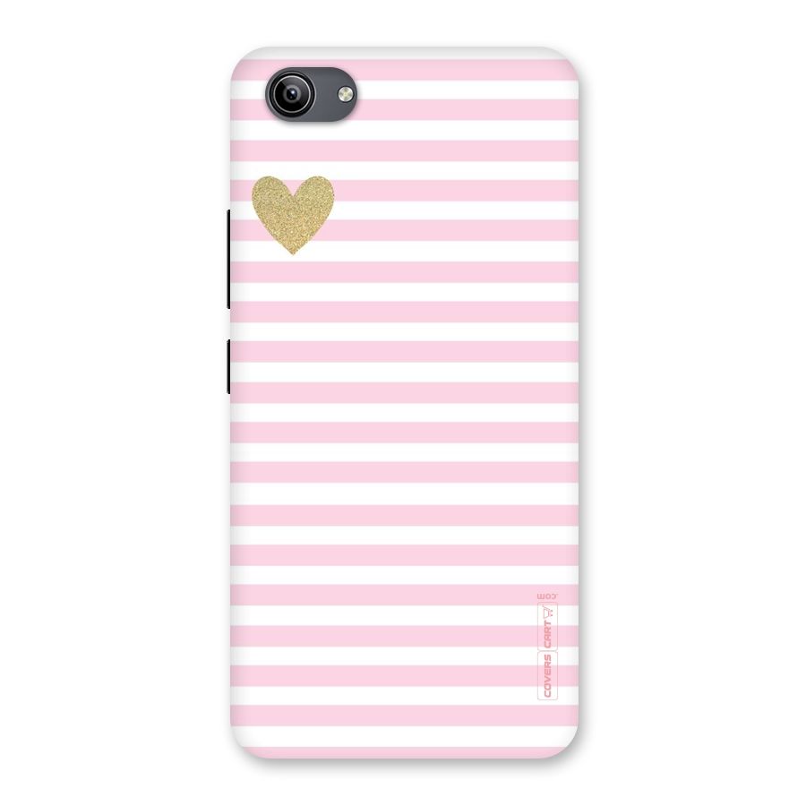 Pink Stripes Back Case for Vivo Y81i