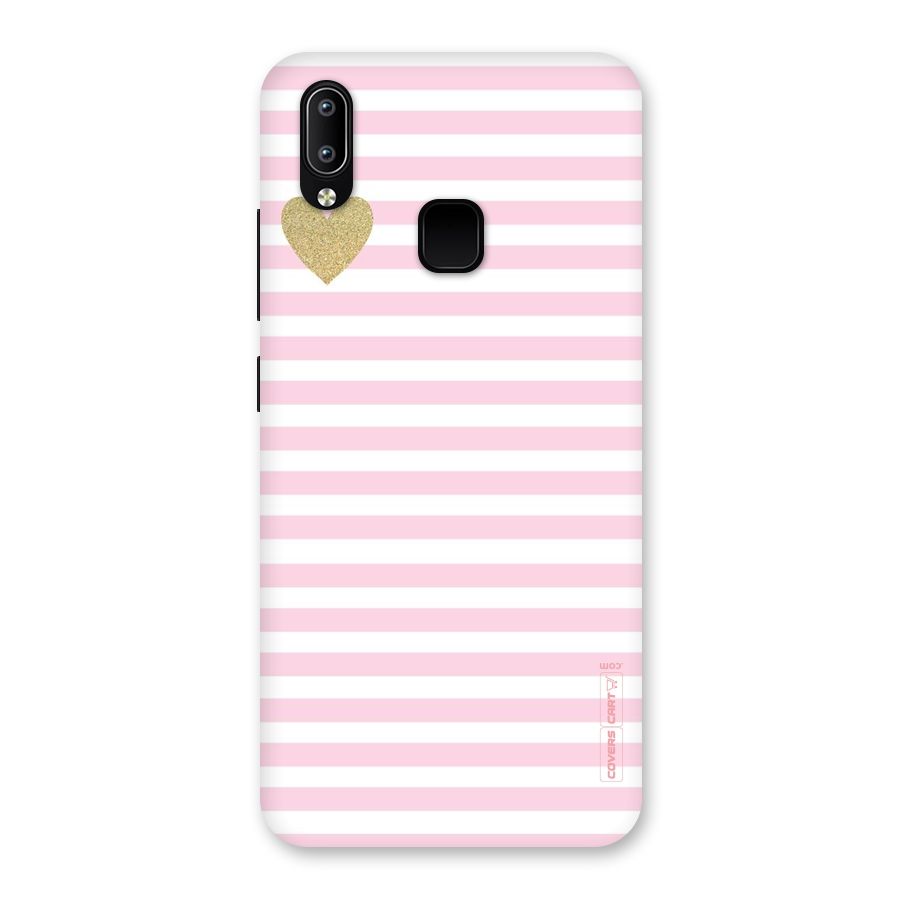 Pink Stripes Back Case for Vivo Y93