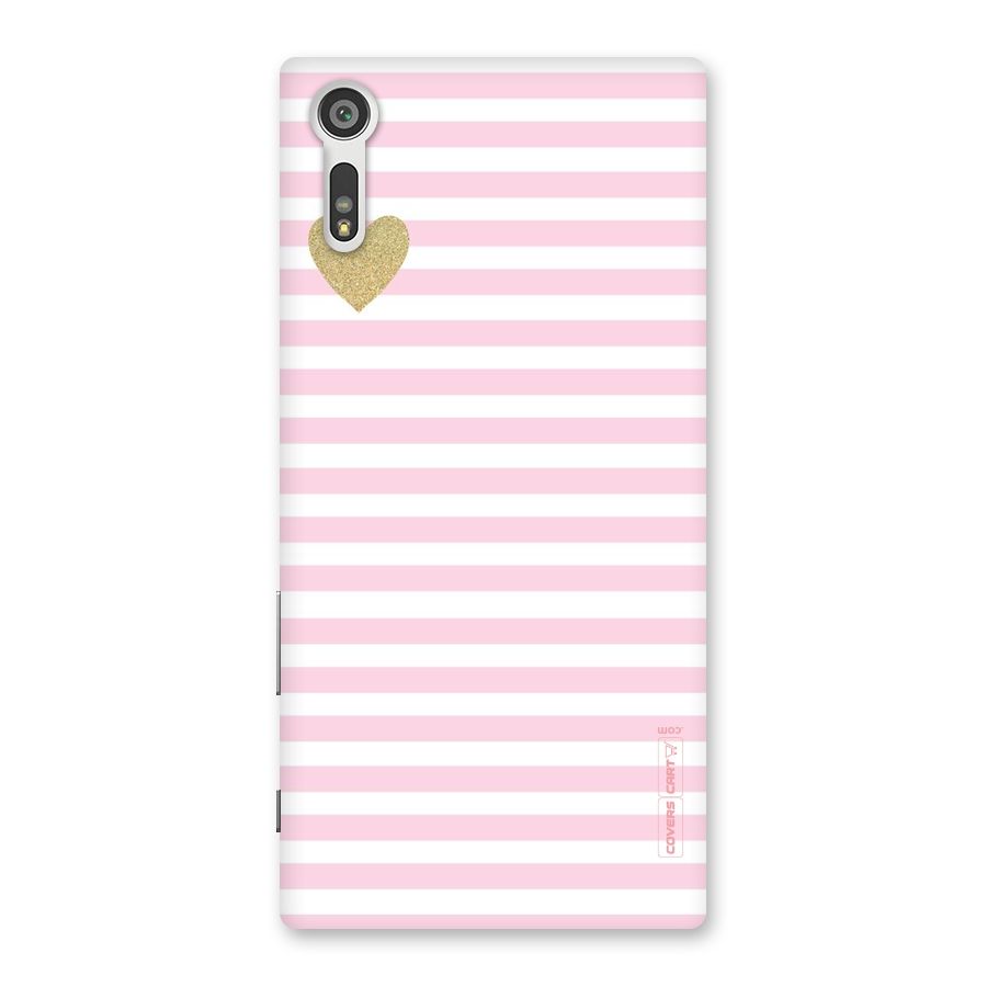 Pink Stripes Back Case for Xperia XZ