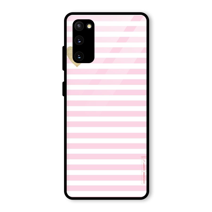 Pink Stripes Glass Back Case for Galaxy S20 FE 5G