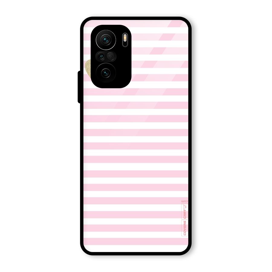 Pink Stripes Glass Back Case for Mi 11x
