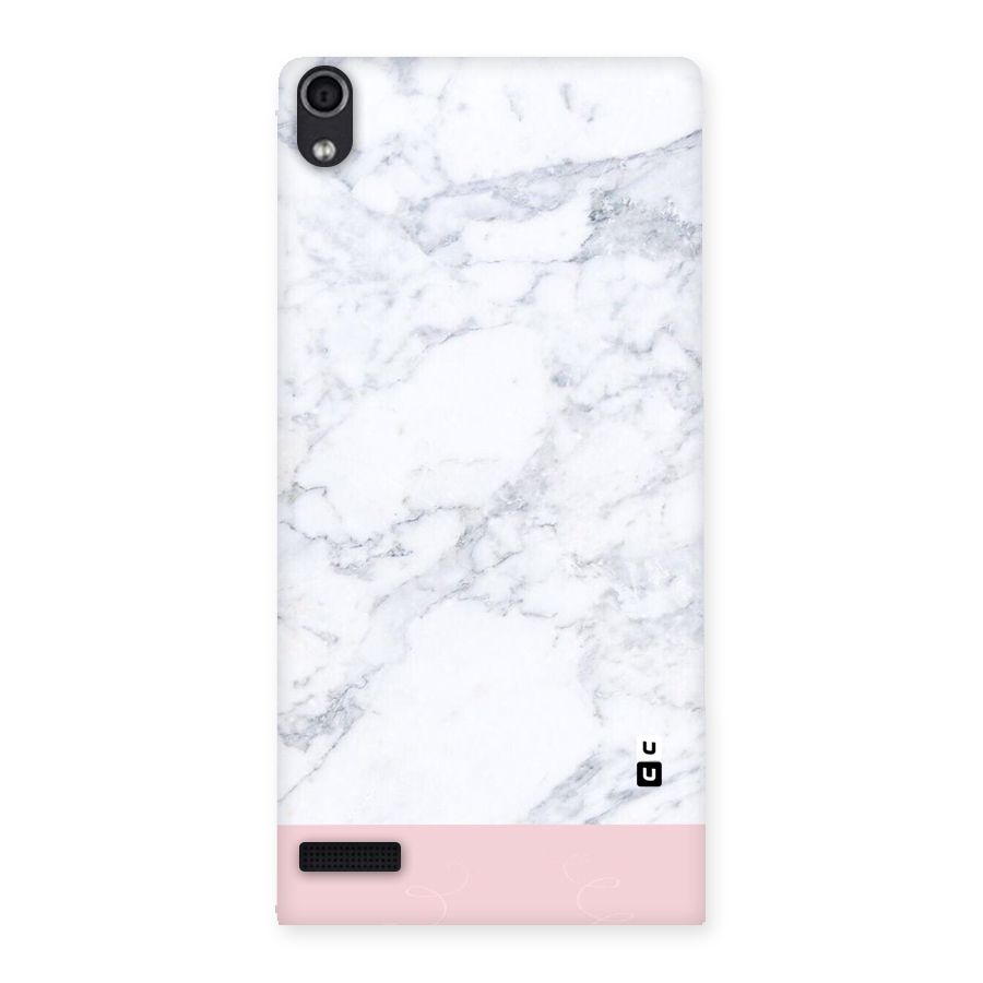 Pink White Merge Marble Back Case for Ascend P6