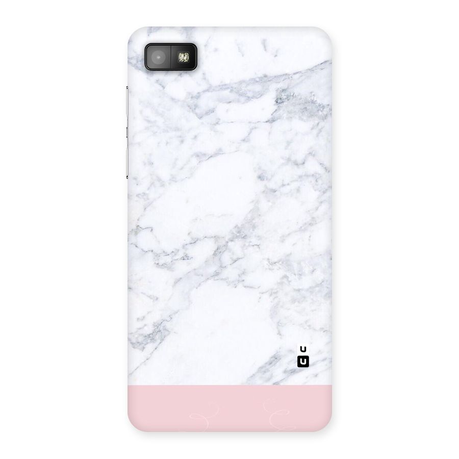 Pink White Merge Marble Back Case for Blackberry Z10