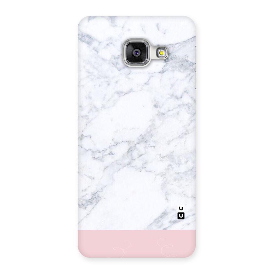 Pink White Merge Marble Back Case for Galaxy A3 2016