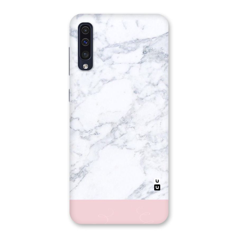 Pink White Merge Marble Back Case for Galaxy A50s