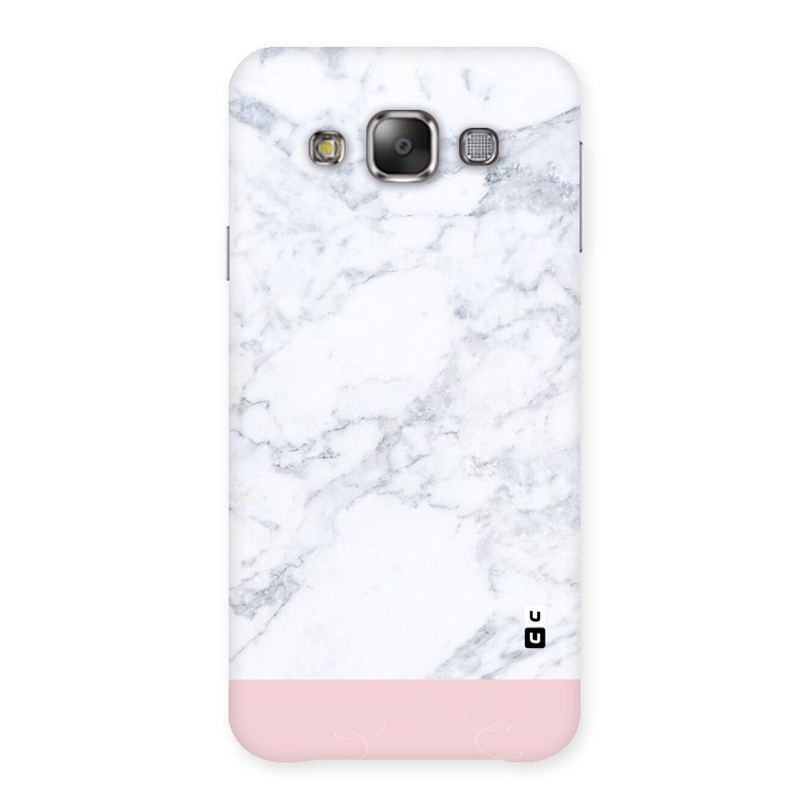 Pink White Merge Marble Back Case for Galaxy E7
