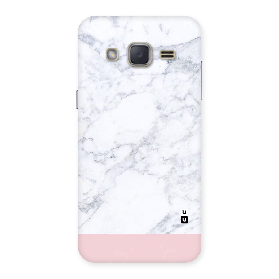 Pink White Merge Marble Back Case for Galaxy J2