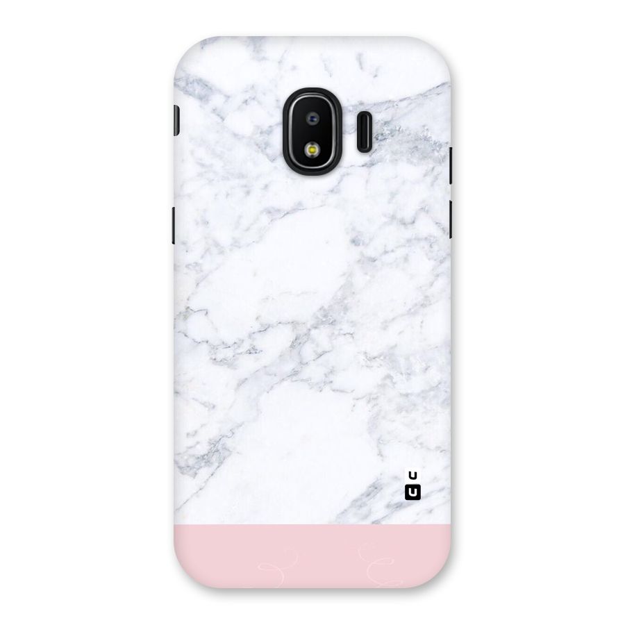 Pink White Merge Marble Back Case for Galaxy J2 Pro 2018