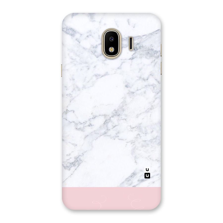 Pink White Merge Marble Back Case for Galaxy J4
