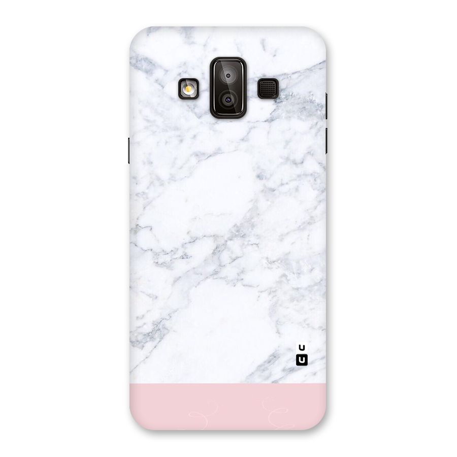 Pink White Merge Marble Back Case for Galaxy J7 Duo