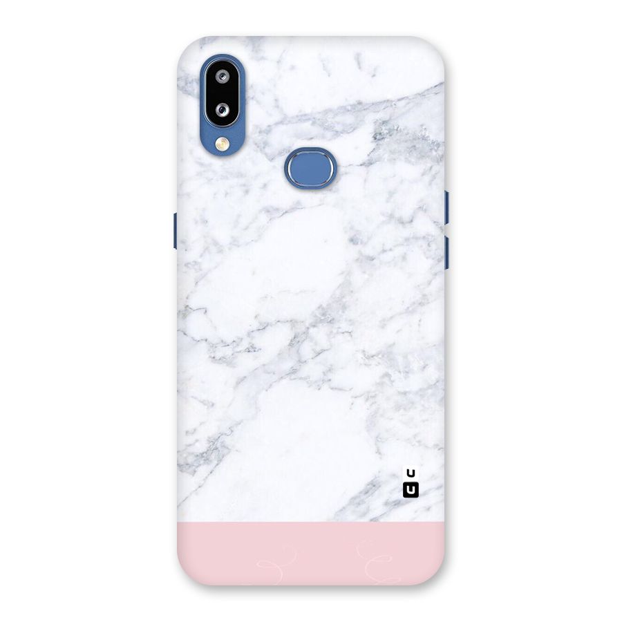 Pink White Merge Marble Back Case for Galaxy M01s