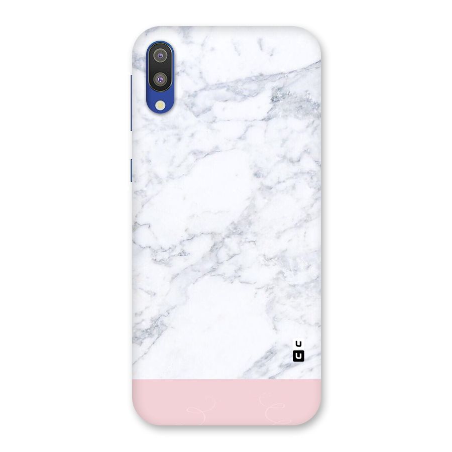 Pink White Merge Marble Back Case for Galaxy M10