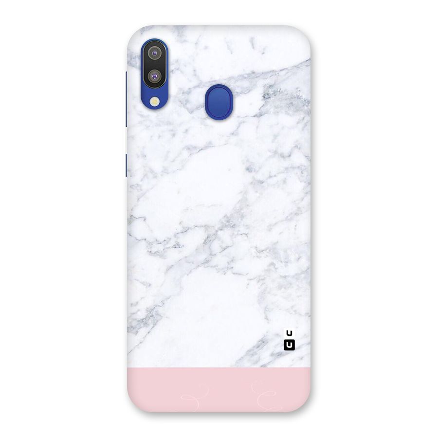 Pink White Merge Marble Back Case for Galaxy M20