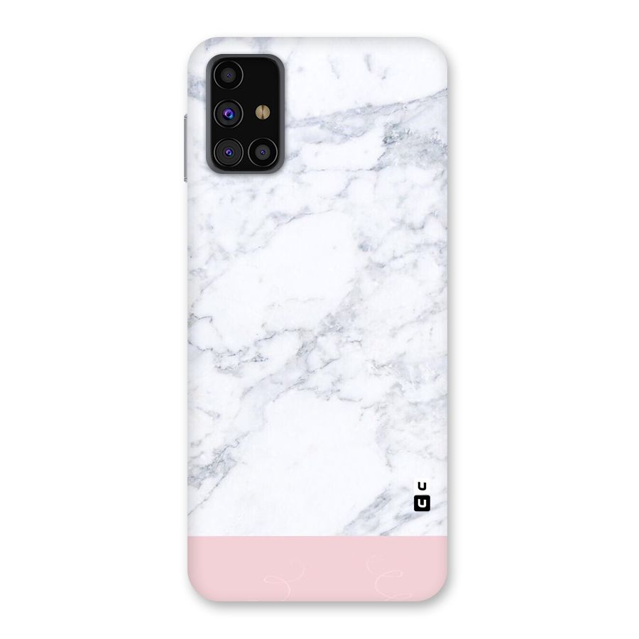 Pink White Merge Marble Back Case for Galaxy M31s