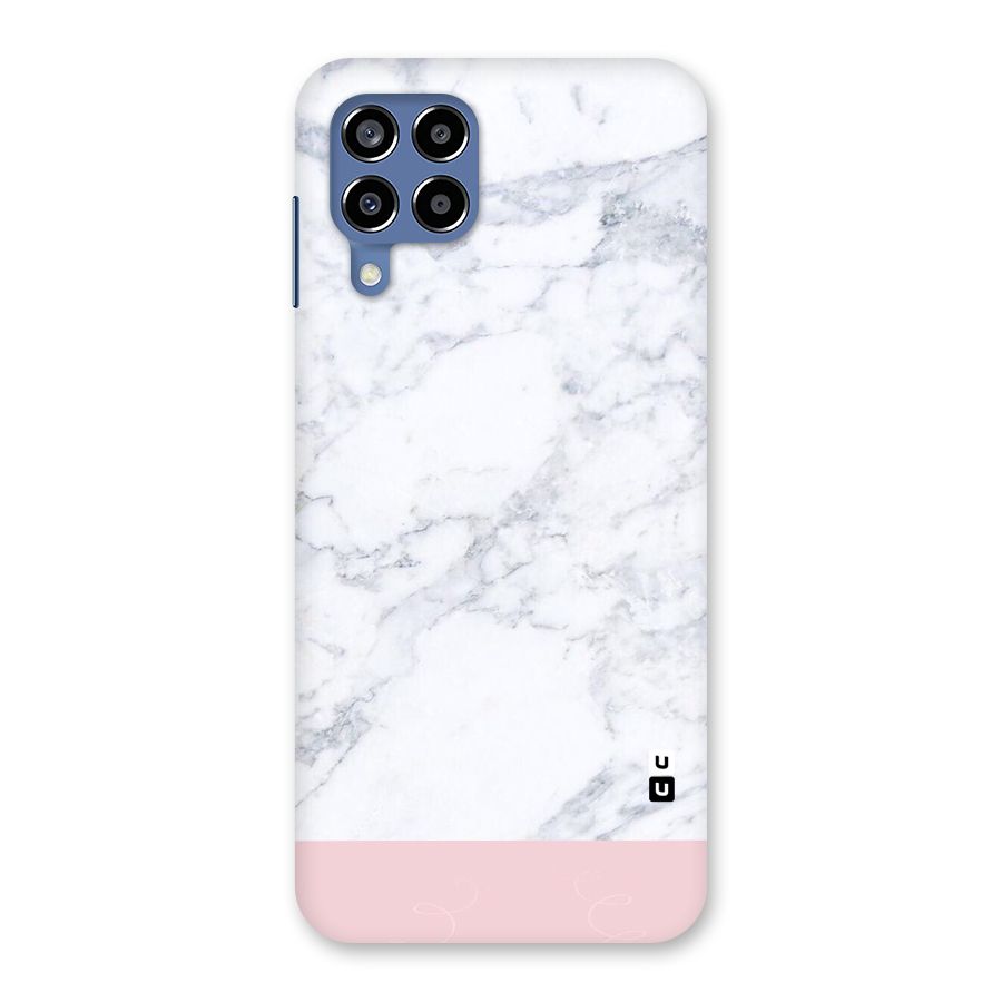 Pink White Merge Marble Back Case for Galaxy M53 5G