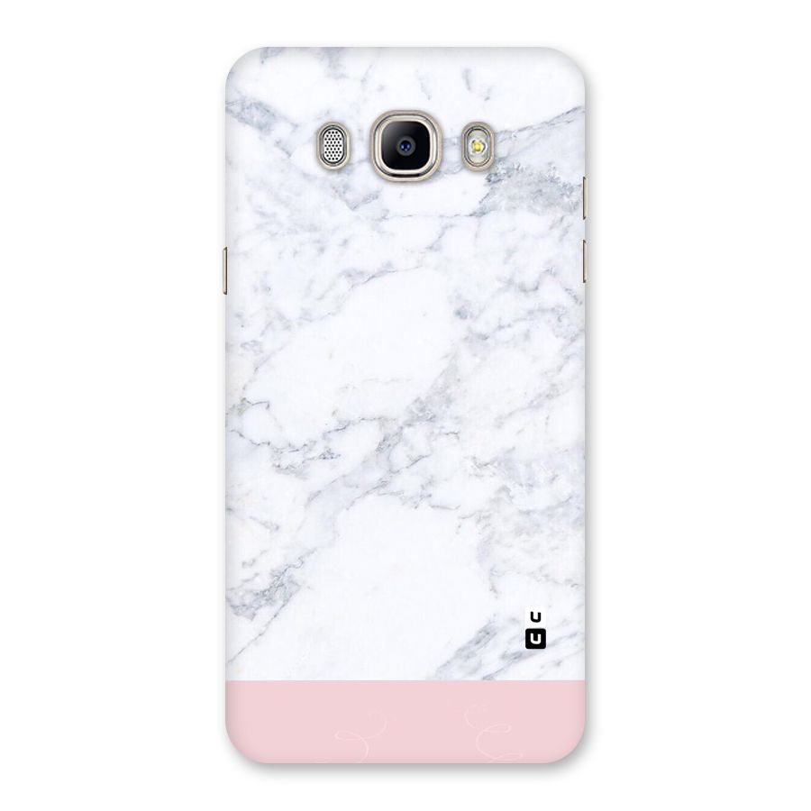 Pink White Merge Marble Back Case for Galaxy On8