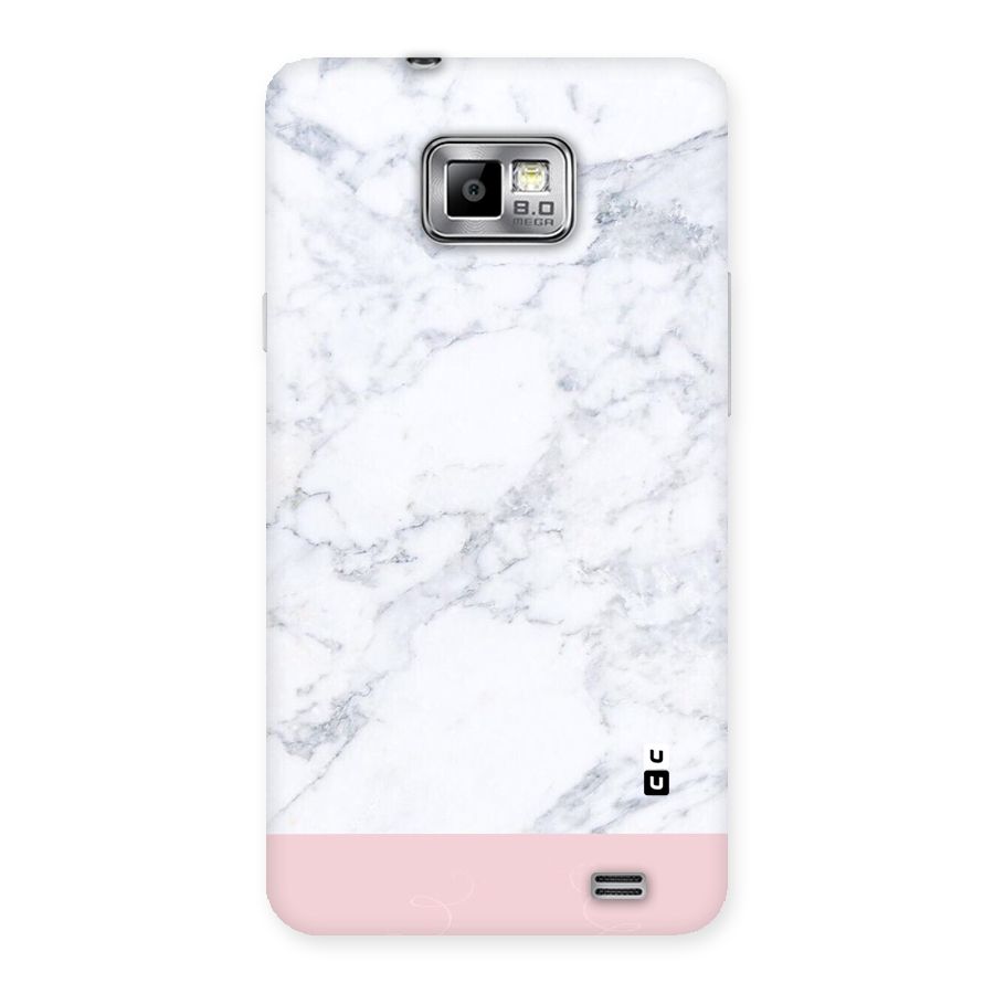 Pink White Merge Marble Back Case for Galaxy S2