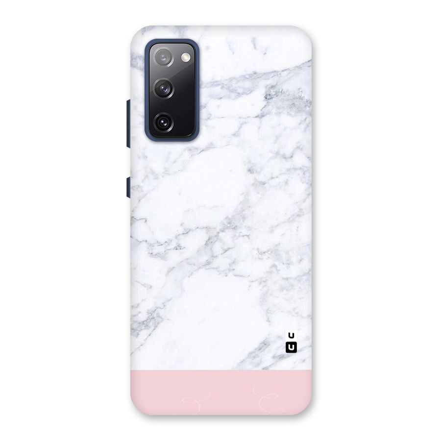Pink White Merge Marble Back Case for Galaxy S20 FE