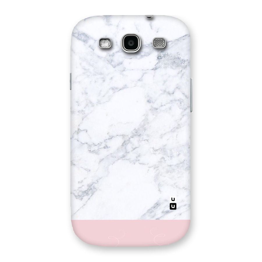 Pink White Merge Marble Back Case for Galaxy S3
