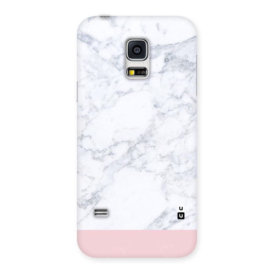 Pink White Merge Marble Back Case for Galaxy S5 Mini
