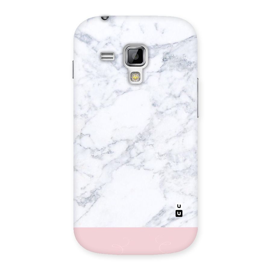 Pink White Merge Marble Back Case for Galaxy S Duos