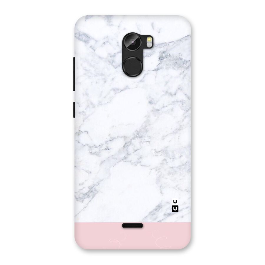 Pink White Merge Marble Back Case for Gionee X1